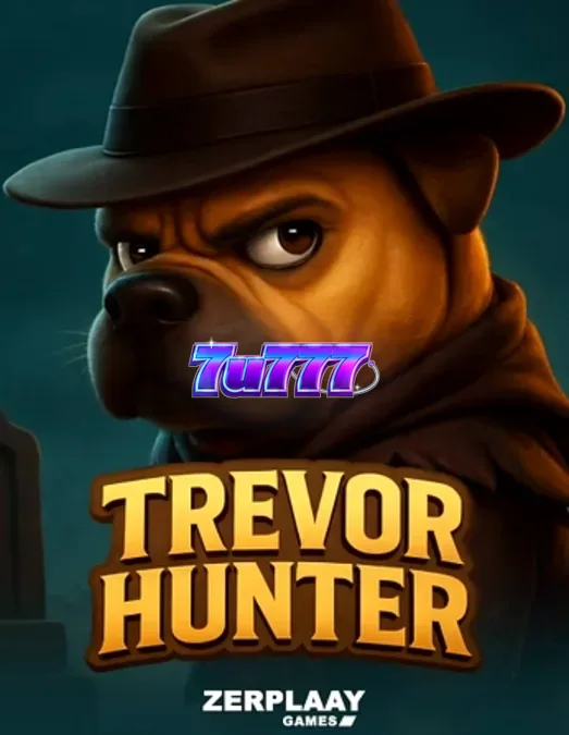 Trevor Hunter slot game interface featuring the Shar Pei character and graveyard theme